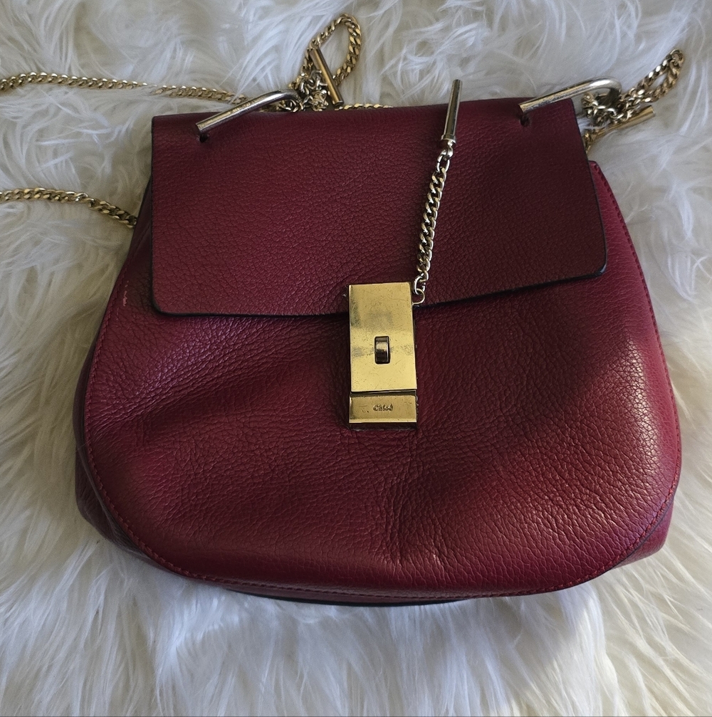 Chloe Red Leather Bag